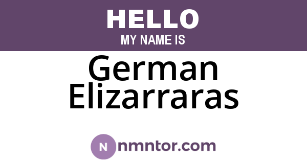 German Elizarraras