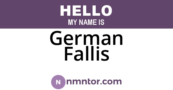 German Fallis