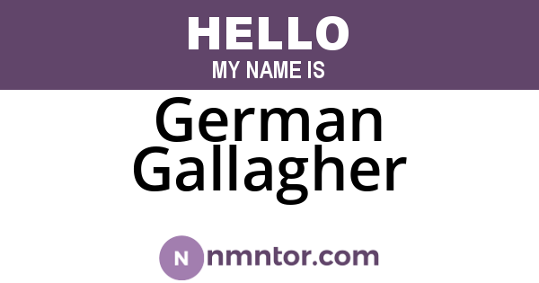German Gallagher
