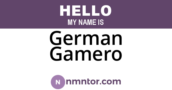 German Gamero