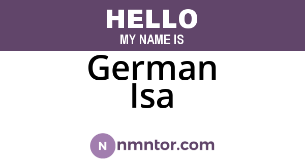 German Isa