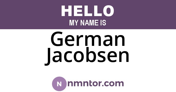 German Jacobsen