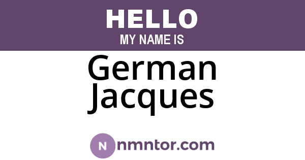 German Jacques
