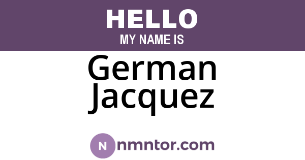 German Jacquez