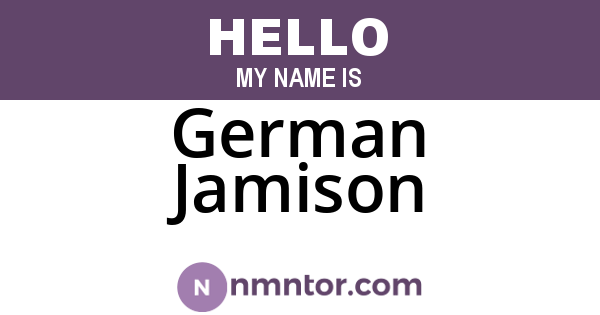 German Jamison