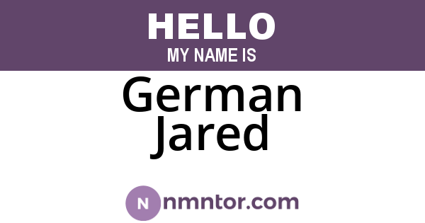 German Jared