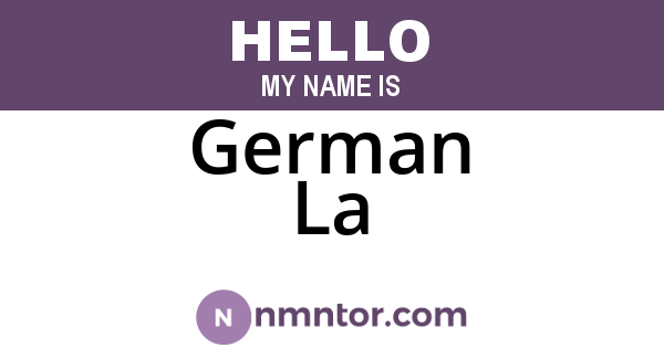German La