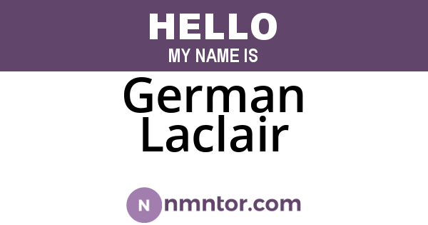 German Laclair