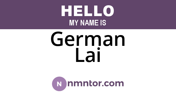 German Lai