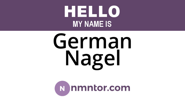 German Nagel