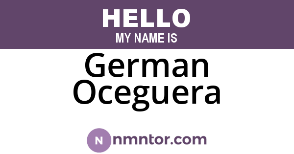 German Oceguera