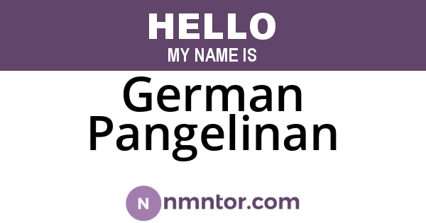 German Pangelinan