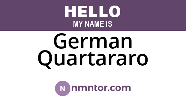 German Quartararo