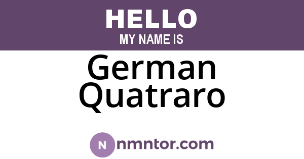 German Quatraro