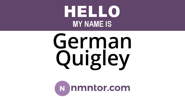 German Quigley