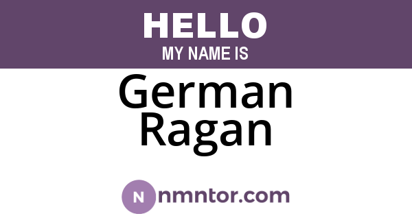 German Ragan