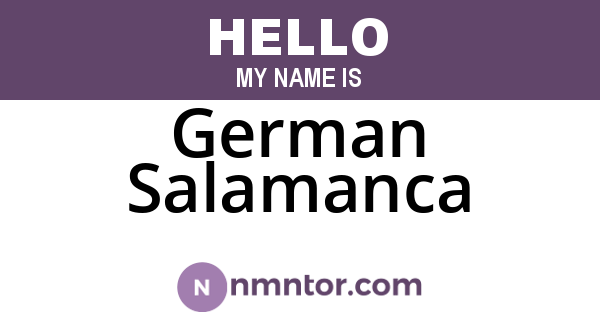 German Salamanca
