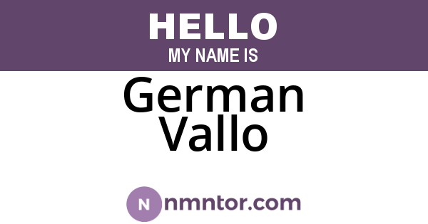 German Vallo