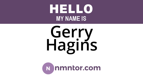 Gerry Hagins