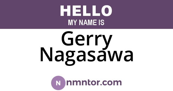 Gerry Nagasawa