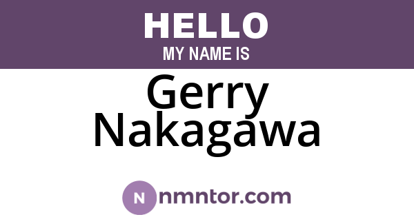 Gerry Nakagawa