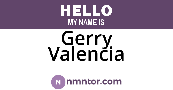 Gerry Valencia