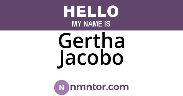 Gertha Jacobo