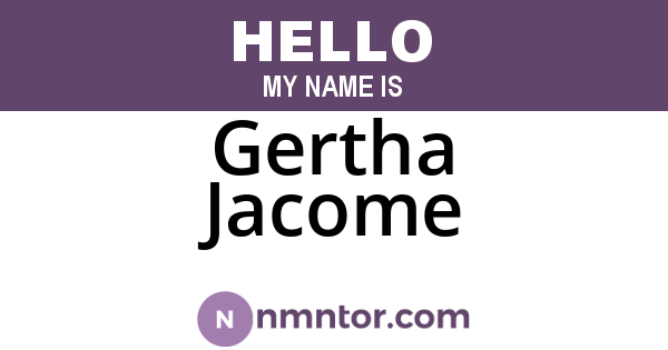 Gertha Jacome