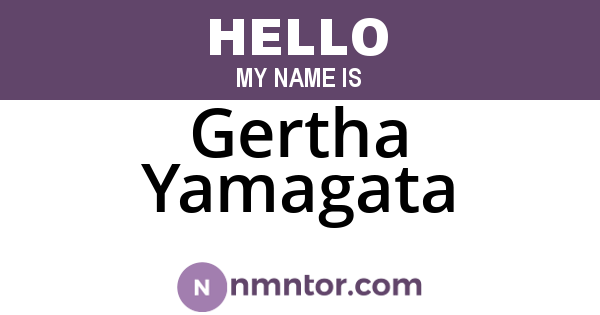 Gertha Yamagata