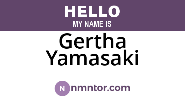 Gertha Yamasaki