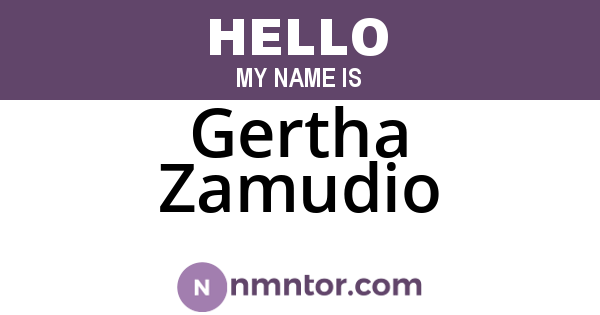 Gertha Zamudio