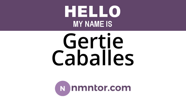 Gertie Caballes