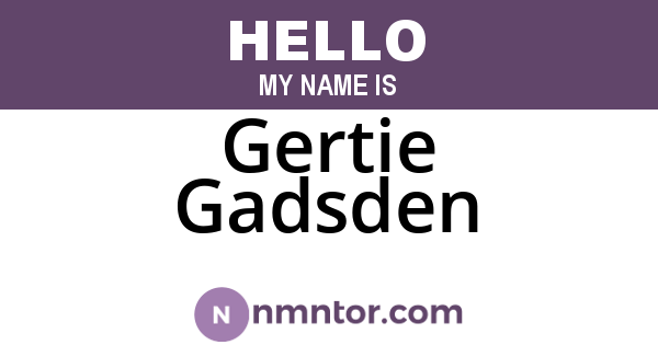 Gertie Gadsden
