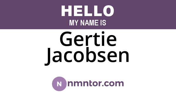 Gertie Jacobsen