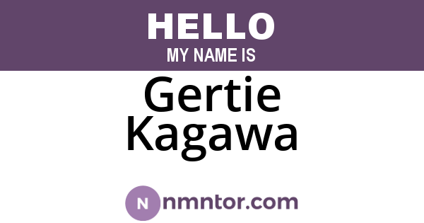 Gertie Kagawa