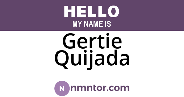 Gertie Quijada