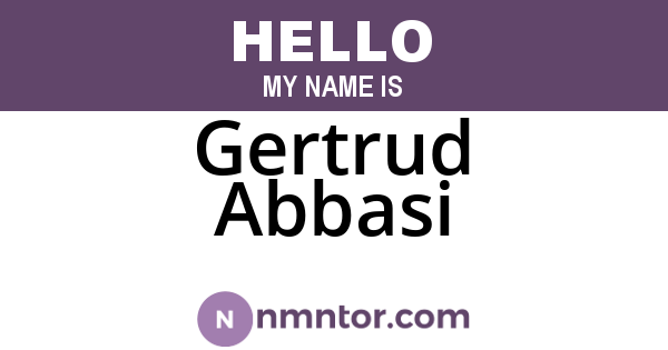 Gertrud Abbasi