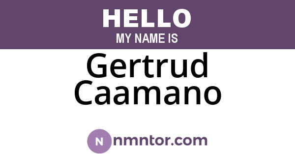 Gertrud Caamano
