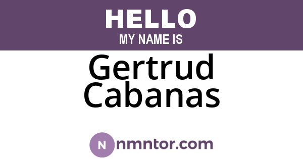 Gertrud Cabanas