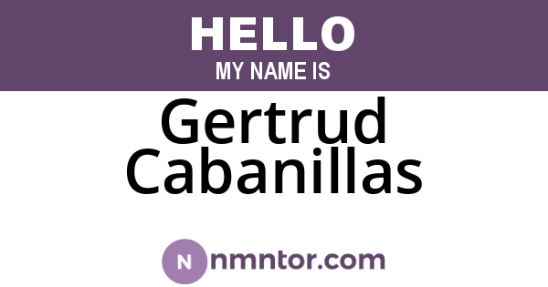 Gertrud Cabanillas