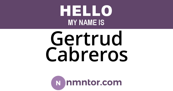Gertrud Cabreros