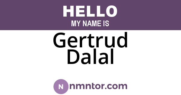 Gertrud Dalal
