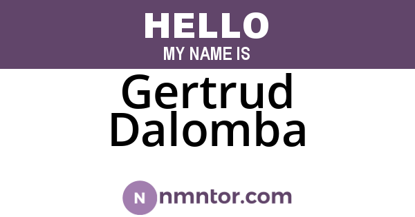 Gertrud Dalomba