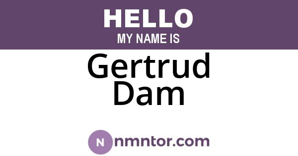 Gertrud Dam