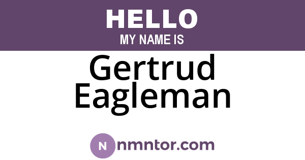 Gertrud Eagleman