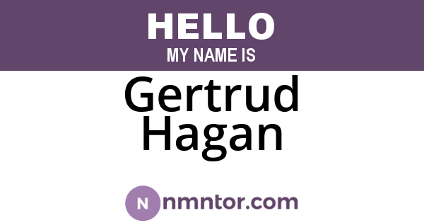 Gertrud Hagan