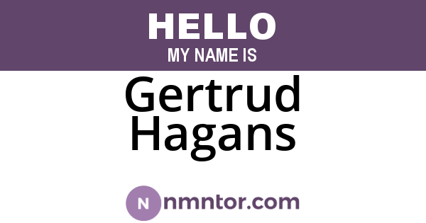 Gertrud Hagans