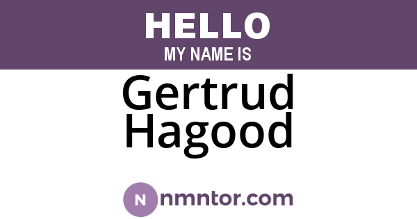 Gertrud Hagood