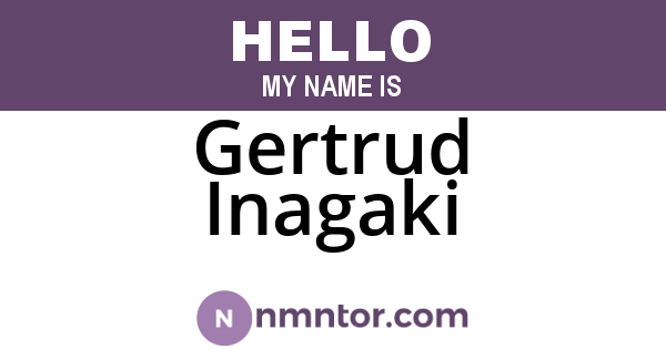 Gertrud Inagaki
