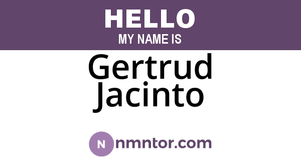 Gertrud Jacinto